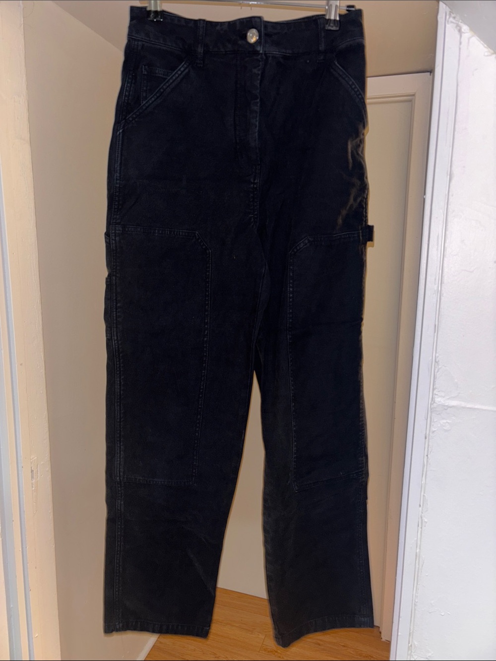 Wilfred Black Utility Cargo Pants